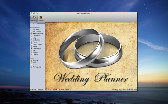 wedding planner software for mac